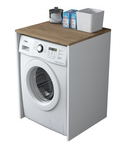 Mueble Moderno Lavarropas Lavadero  Baño Organizador Lm-007