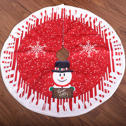 Y Falda De Árbol De Navidad De 80 Cm, Doble Capa Con Motivos
