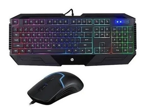 Hp Gk1100 Gaming Combo Gamer Teclado + Mouse Retroiluminado