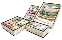 Comprar Set X 4 Contenedores Organizadores Ropa Interior Placard