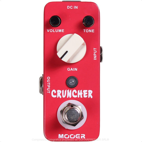 Pedal De Efecto Mooer Cruncher Distorsion Para Guitarra