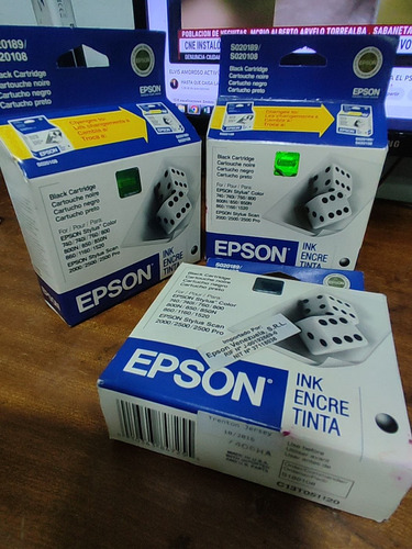 Cartucho Tinta Epson S020189 S020108 Stylus 1520 2000 2500cs