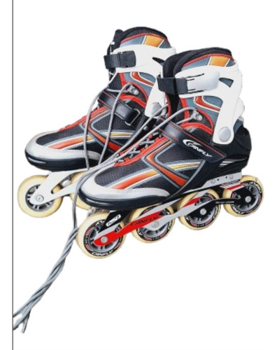 Rollers Patines Profesionales Canfly Cf-a004 Para Adultos 43 8.4 Cm Negro (Usado)