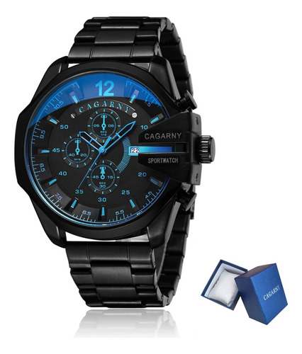 Reloj Deportivo Cagarny De Acero Inoxidable Para Hombre