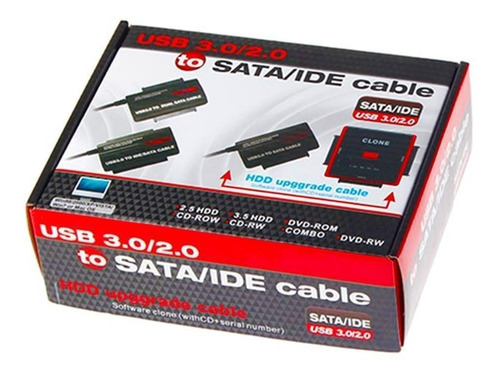Imagen 1 de 2 de Usb A Ide Sata Disco Duro Lector Adaptador Cable Pc