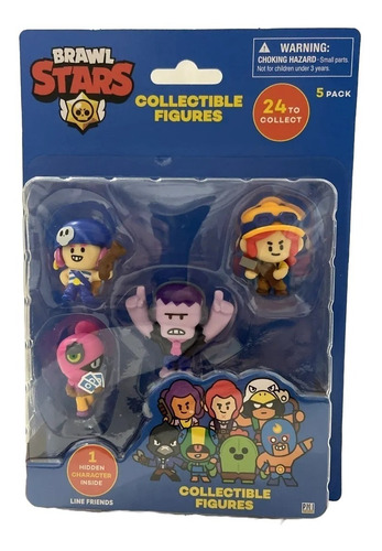 5 Pack Figuras Brawl Stars Coleccionables Line Friends Pmi