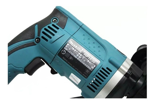 Taladro percutor atornillador eléctrico de 13mm Makita HP1630 710W + accesorio con caja de cartón 220V