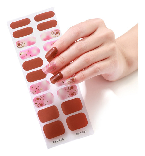 Parche De Uñas De Gel Semicurado (bss165) Con Puntas Desliza