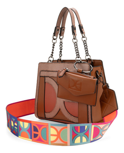 Bolsa Satchel Cloe Umuri Chico Color Marrón