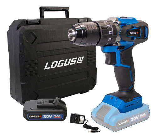 Taladro Percutor Logus 20v Brushless 13mm 2 Velocidades