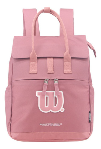 Mochila Notebook Mujer Wilson 16 Portanotebook Viaje Trabajo Rosa Claro Liso