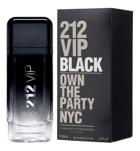 Perfume Carolina Herrera 212 Vip Black Men Edp 200ml