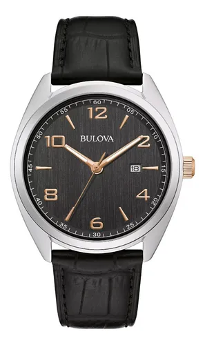 98b367 Reloj Bulova Clasico Hombre Negro rosado