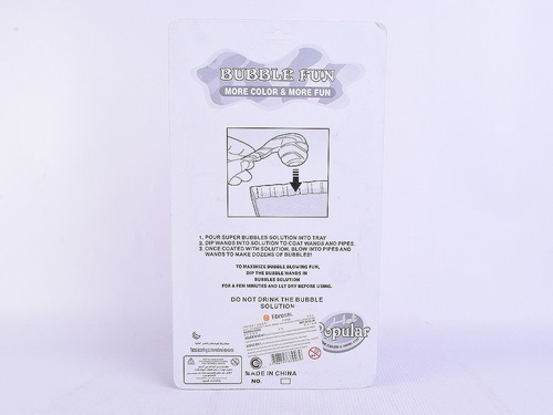 Imagen 2 de 5 de Burbujero Con Accesorios Con Forma De Pipa X 3
