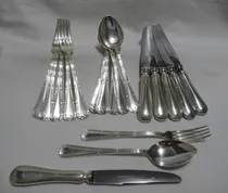 Comprar Juego 18 Cubiertos Plata Lappas Cuchillos Cucharas Tenedores