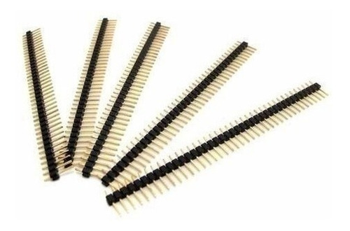 Kit 5 Unid Barra De Pinos Reta Header Macho 1x40 2,54mm Pic