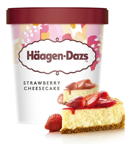 Helado Haagen Dazs Strawberry Cheesecake 473 Ml.