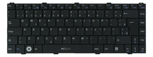 Teclado Notebook Ibyte Active 7 Chbr-30095uk-339 Pk15074551 Cor Preto Idioma Português Brasil