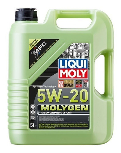 Liqui Moly Molygen 5w20 Aceite Lubricante Sintetico 5lts.