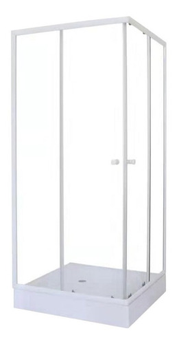 Box De Ducha Cuadrado De 80cmx80cmx200cm Alto C/receptáculo.