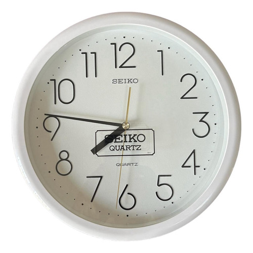 Reloj De Pared Seiko Esférico Classic Blanco