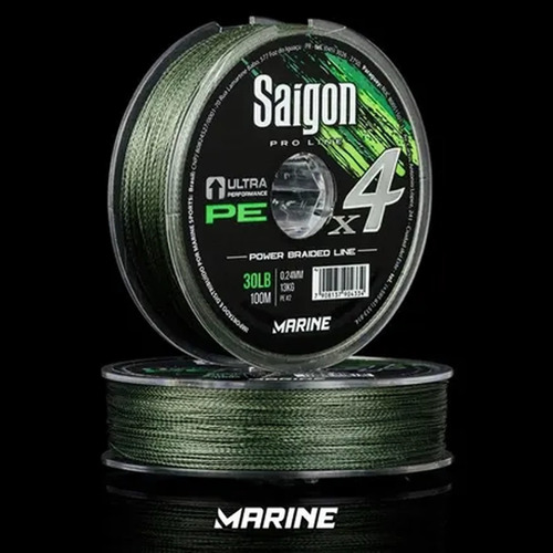 Imagem 3 de 4 de Linha Multifilamento Para Pesca 4x 4 Fios 0.25 0.40 0.30mm