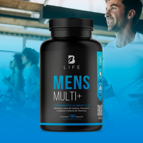 Imagen 5 de 6 de Vitaminas Para Hombre Multivitaminico 180 Capsulas B Life