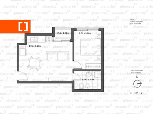 Venta De Apartamento Obra Construcción 1 Dormitorio En Palermo, Ventura Soho Unidad 407