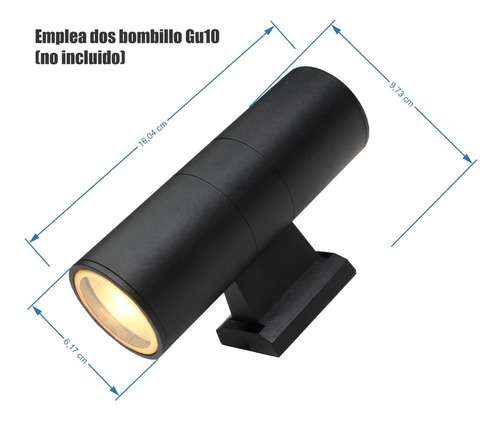 Imagen 7 de 7 de Lámpara Aplique De Pared Moderno Tipo Cubo Exito Corp