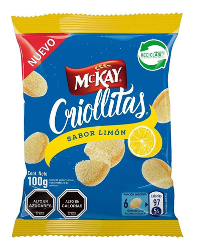 Galletas Mckay Criollitas Limón 100 G