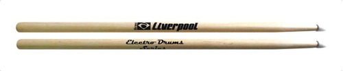 Baqueta Madeira Liverpool Eld 5an Electro Drums Ponta Nylon Cor Marfim Tamanho 5A