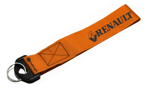 Llavero Cinta 20 X 4 Cm Renault Clio Naranja