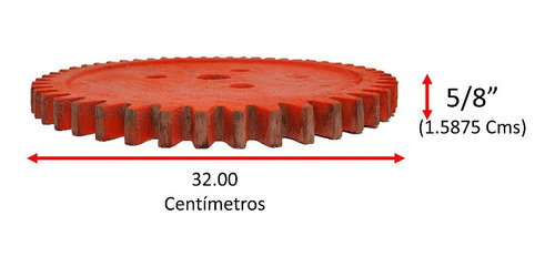 Imagen 3 de 5 de Polea O Plato Dentado Compatible Para Revolvedora De Concret