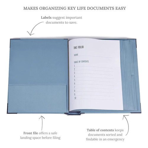 In Case Go Missing Binder,organizador De Documentos En Folio