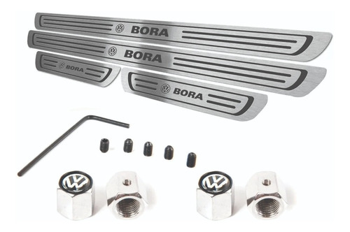 Tapas Cubre Valvula + Zocalos P/ Volkswagen Bora Inoxidable