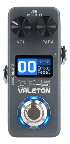 Processador multiefeitos Valeton Gp-5 Bt para guitarra e baixo