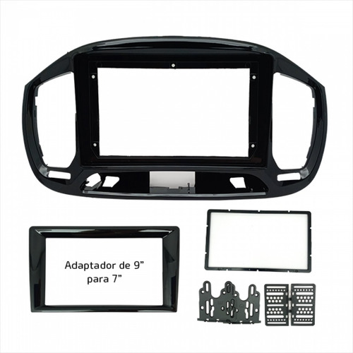 Kit Moldura Para Multimidia Fiat Novo Uno 15-21 9  Navpro