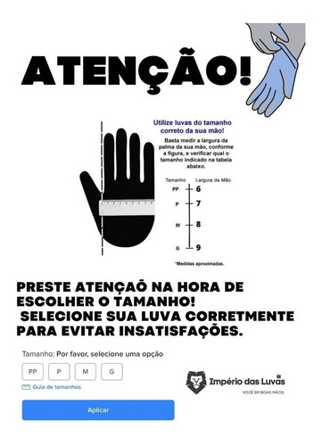 Luvas descartáveis Inoven Procedimento cor branco tamanho P de látex com pó x 100 unidades