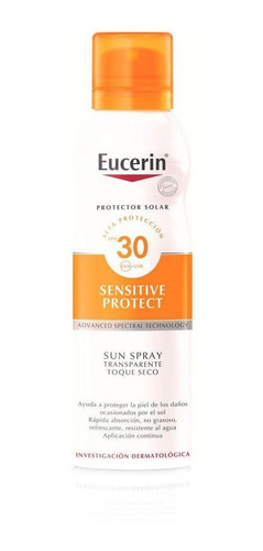 Eucerin Protector Solar Fps30 Spray Transparente Toque Seco