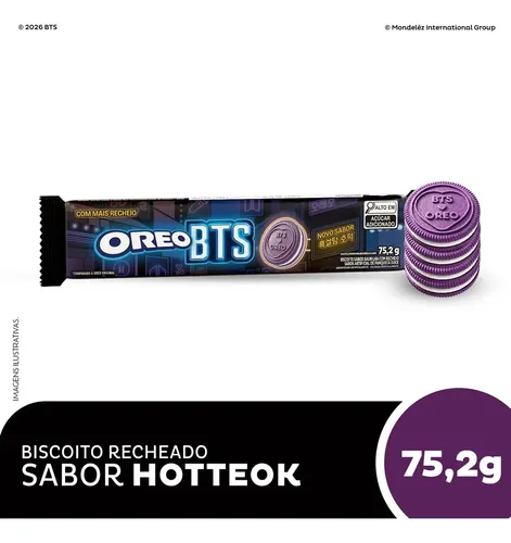 Biscoito Recheado Oreo BTS Sabor Hotteok 75,2g | MercadoLivre