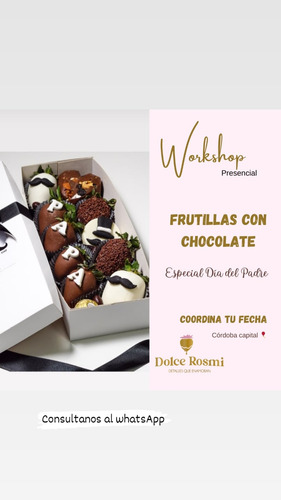 Capacitación De Frutillas Con Chocolate 