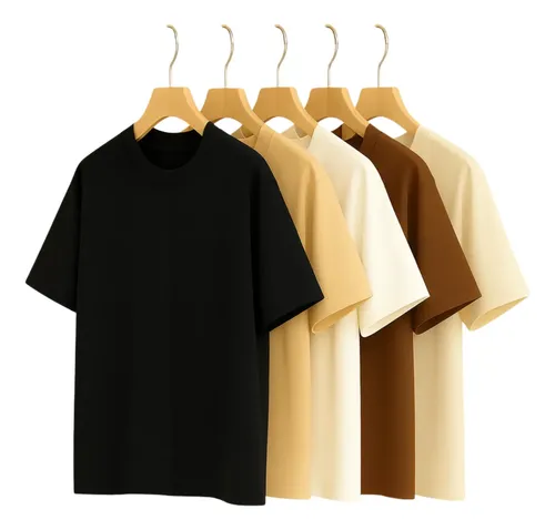 Kit 5 Camisetas Femininas Premium Malha Peruana Lisa Basica