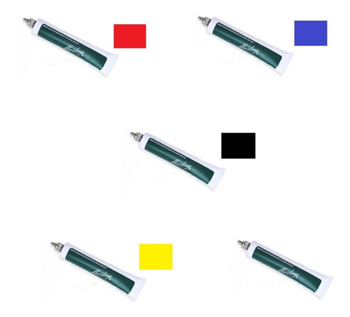 Imagem 1 de 4 de Marcador 3mm Vermelho/azul/amarelo/branco/preto - Markey