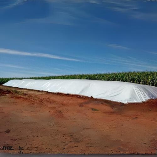 Lona Preta Branca Silagem E Tanque 200micra 8mx25m 100% Apro Cor Branco