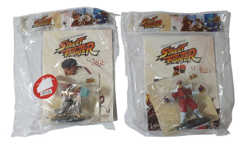 2 Figuras Street Fighter Ryu M. Bison Fasciculo 1 Y 3 #1 #3