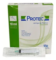 Comprar 100pz Jeringa Protec Hipodermica Esteril 10ml 21g X 32mm Capacidad En Volumen 10 Ml