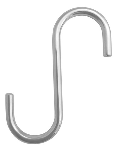 Kit 6 Ganchos Tipo S Multiuso Cromado 2cm Schimitt Para Barr