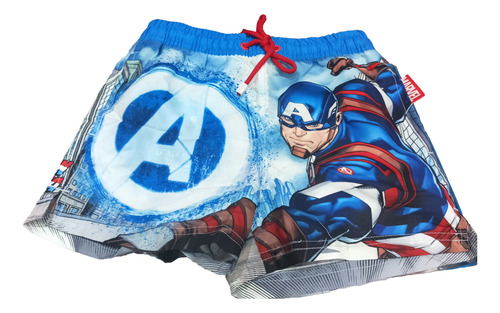 Malla Short De Baño Niños Nenes Avengers Marvel´original 