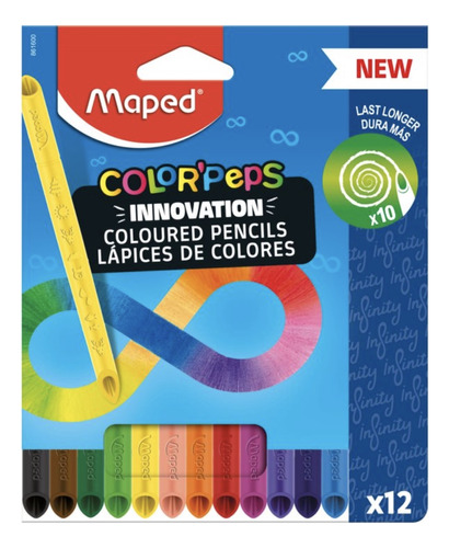 Lápis De Cor Infinito Colorpeps 12 Cores