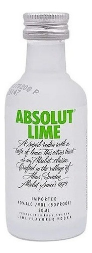 Mini Vodka Absolut Lime 50ml